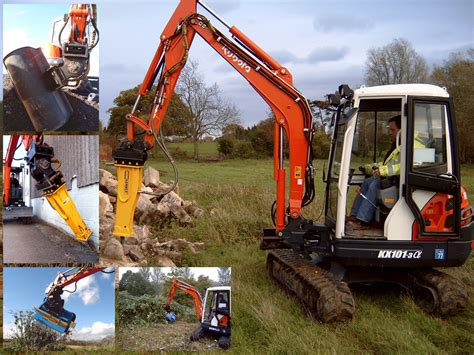 mini digger attachment hire|lifting attachments for mini excavators.